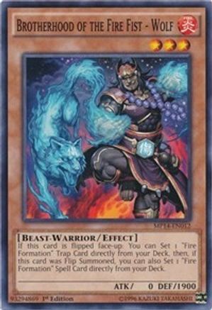 Brotherhood of the Fire Fist - Wolf (MP14-EN012) - 2014 Mega-Tins Mega Pack 1st Edition - Premium Yugioh Single from Konami - Just $0.25! Shop now at Game Crave Tournament Store