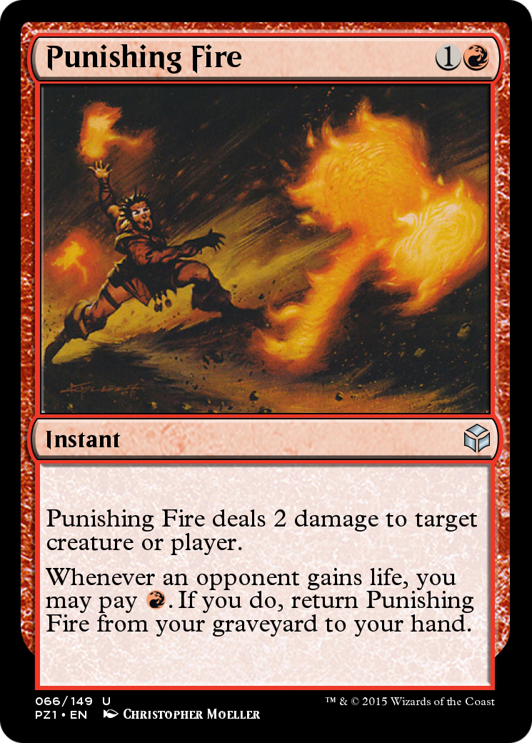 Punishing Fire (PZ1-066) - Legendary Cube Prize Pack Foil - Premium MTG Single from Wizards of the Coast - Just $0! Shop now at Game Crave Tournament Store