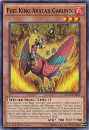 Fire King Avatar Garunix (MP14-EN020) - 2014 Mega-Tins Mega Pack 1st Edition - Premium Yugioh Single from Konami - Just $0.25! Shop now at Game Crave Tournament Store