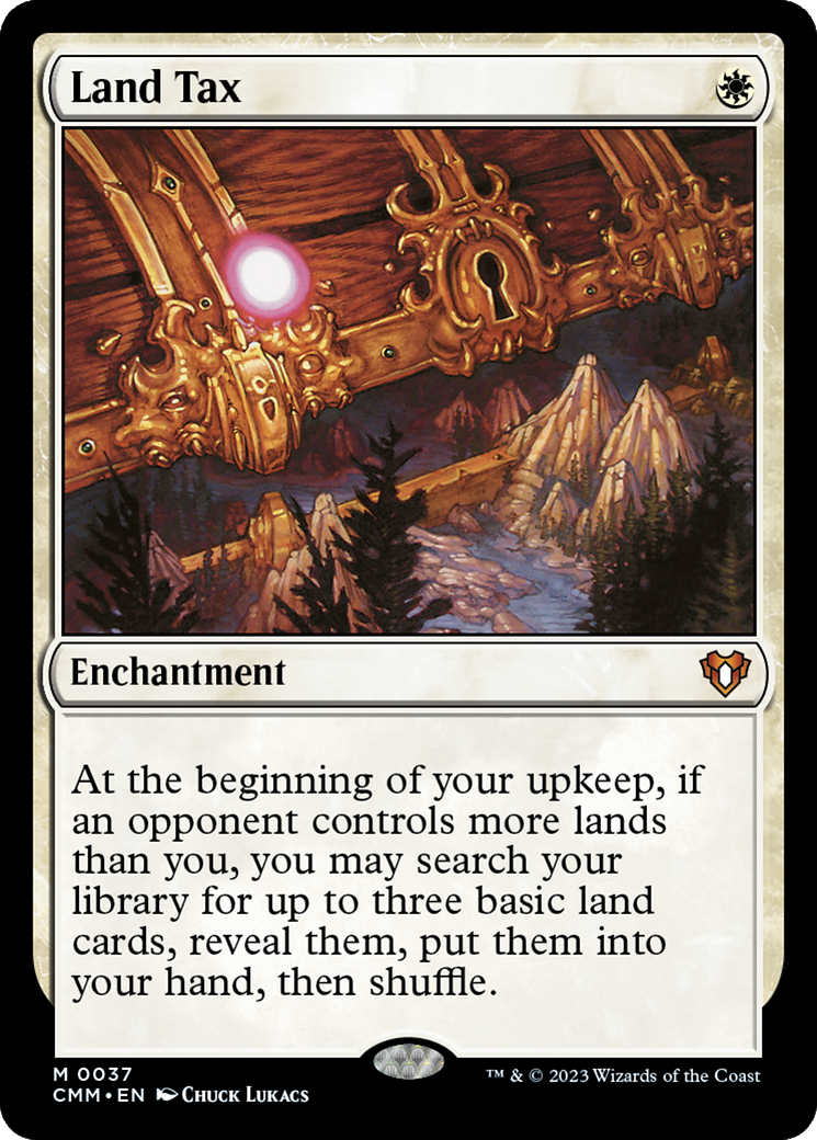 Land Tax (CMM-037) - Commander Masters Foil - Premium MTG Single from Wizards of the Coast - Just $5.44! Shop now at Game Crave Tournament Store