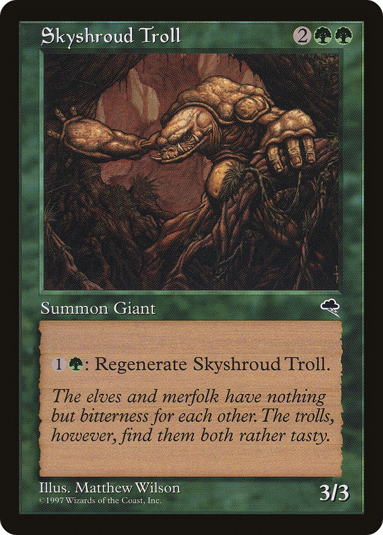 Skyshroud Troll (TMP-257) - Tempest - Premium MTG Single from Wizards of the Coast - Just $0.25! Shop now at Game Crave Tournament Store