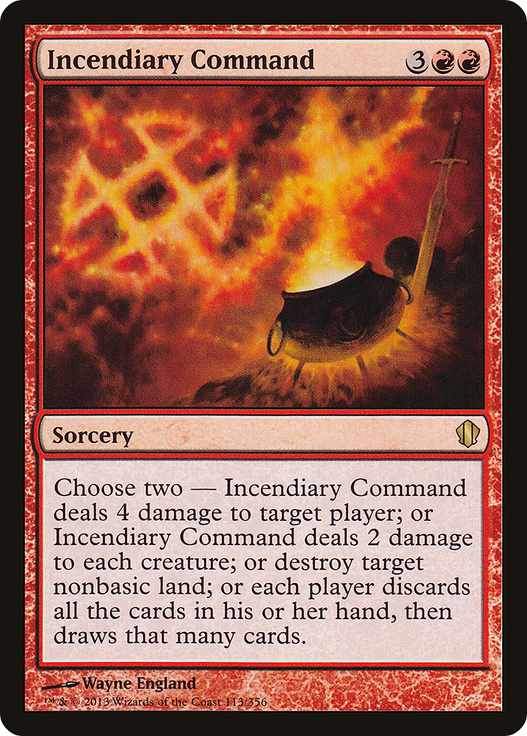 Incendiary Command (C13-113) - Commander 2013 - Premium MTG Single from Wizards of the Coast - Just $0.83! Shop now at Game Crave Tournament Store