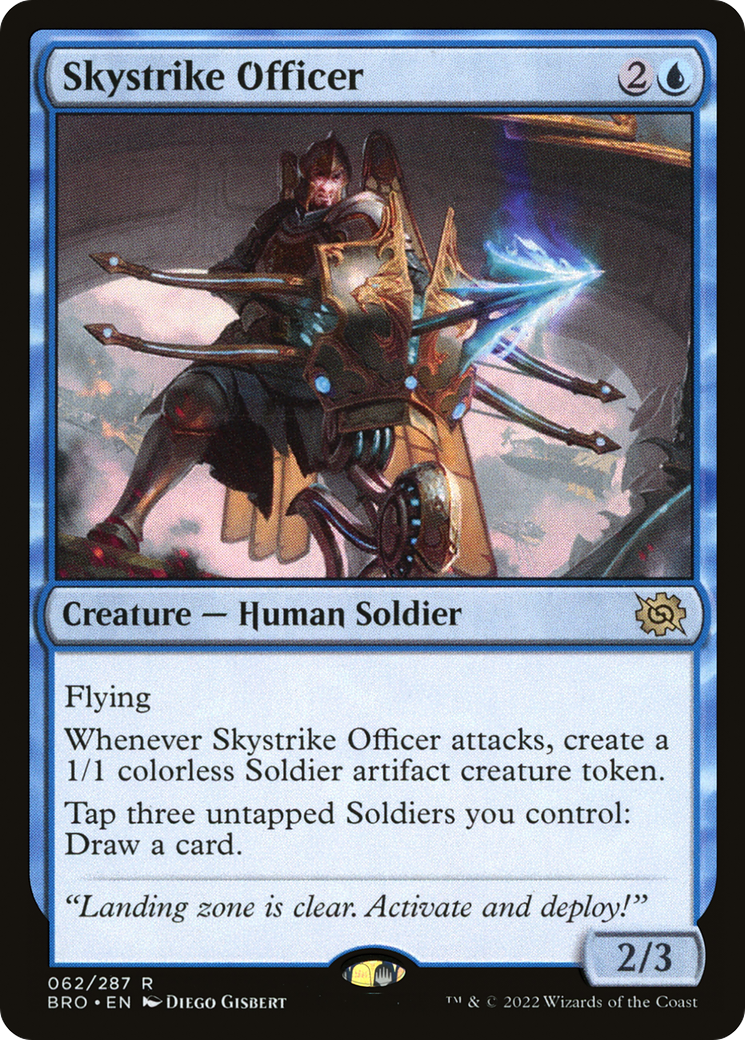 Skystrike Officer (BRO-062) - The Brothers' War Foil - Premium MTG Single from Wizards of the Coast - Just $0.08! Shop now at Game Crave Tournament Store