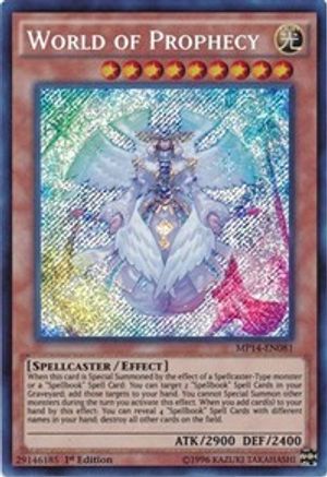 World of Prophecy (MP14-EN081) - 2014 Mega-Tins Mega Pack Unlimited - Premium Yugioh Single from Konami - Just $0.56! Shop now at Game Crave Tournament Store