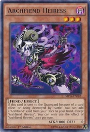 Archfiend Heiress (MP14-EN082) - 2014 Mega-Tins Mega Pack 1st Edition - Premium Yugioh Single from Konami - Just $0.32! Shop now at Game Crave Tournament Store