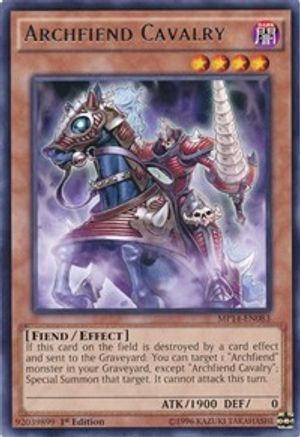 Archfiend Cavalry (MP14-EN083) - 2014 Mega-Tins Mega Pack Unlimited - Premium Yugioh Single from Konami - Just $7.99! Shop now at Game Crave Tournament Store