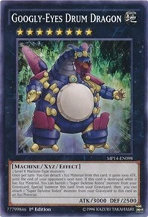 Googly-Eyes Drum Dragon (MP14-EN098) - 2014 Mega-Tins Mega Pack 1st Edition - Premium Yugioh Single from Konami - Just $0.25! Shop now at Game Crave Tournament Store