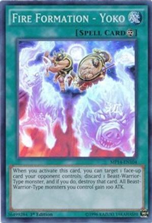 Fire Formation - Yoko (MP14-EN104) - 2014 Mega-Tins Mega Pack Unlimited - Premium Yugioh Single from Konami - Just $1.20! Shop now at Game Crave Tournament Store
