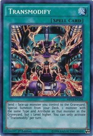 Transmodify (MP14-EN106) - 2014 Mega-Tins Mega Pack Unlimited - Premium Yugioh Single from Konami - Just $0.08! Shop now at Game Crave Tournament Store