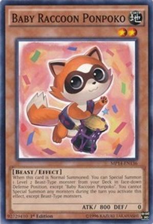 Baby Raccoon Ponpoko (MP14-EN136) - 2014 Mega-Tins Mega Pack 1st Edition - Premium Yugioh Single from Konami - Just $0.25! Shop now at Game Crave Tournament Store