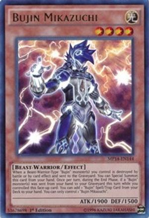 Bujin Mikazuchi (MP14-EN144) - 2014 Mega-Tins Mega Pack 1st Edition - Premium Yugioh Single from Konami - Just $1.26! Shop now at Game Crave Tournament Store