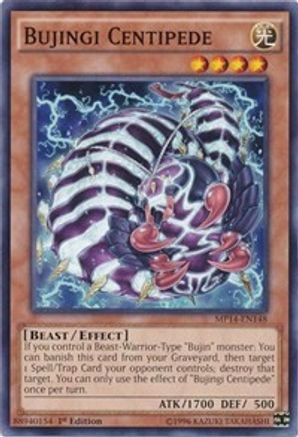Bujingi Centipede (MP14-EN148) - 2014 Mega-Tins Mega Pack 1st Edition - Premium Yugioh Single from Konami - Just $0.25! Shop now at Game Crave Tournament Store