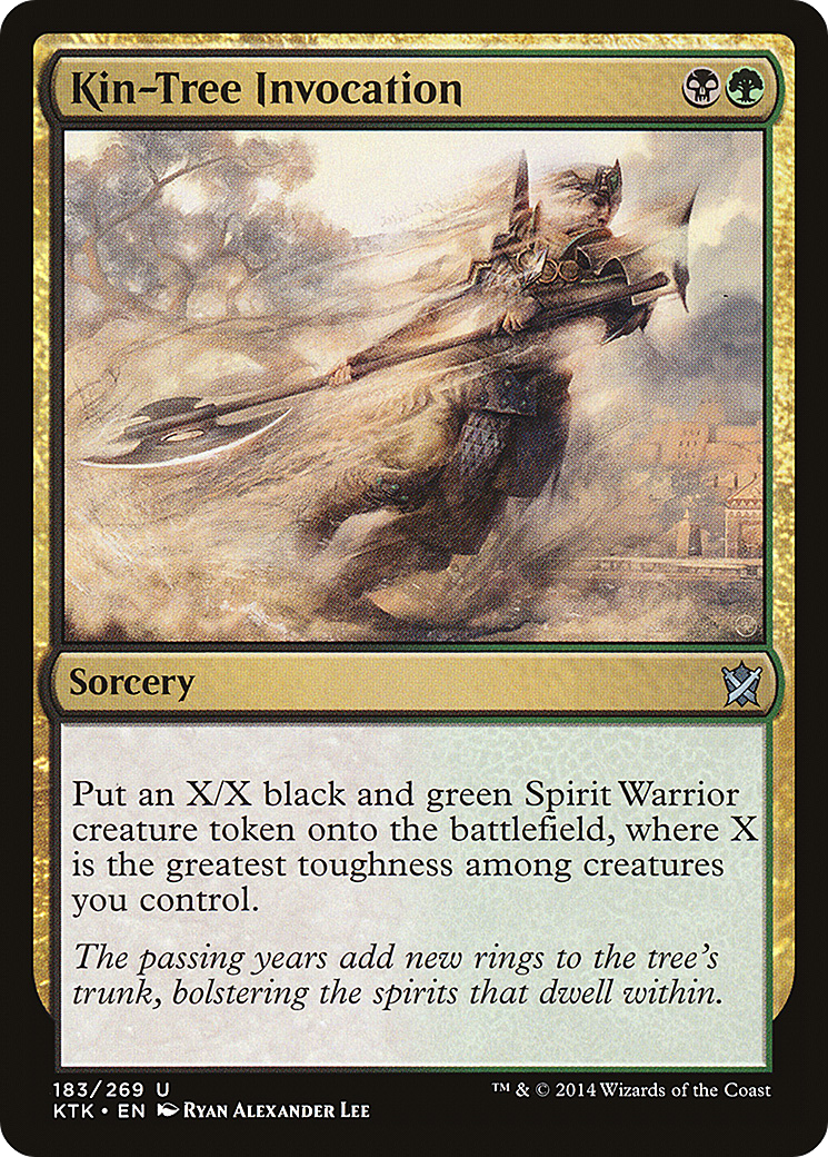 Kin-Tree Invocation (KTK-183) - Khans of Tarkir - Premium MTG Single from Wizards of the Coast - Just $0.25! Shop now at Game Crave Tournament Store