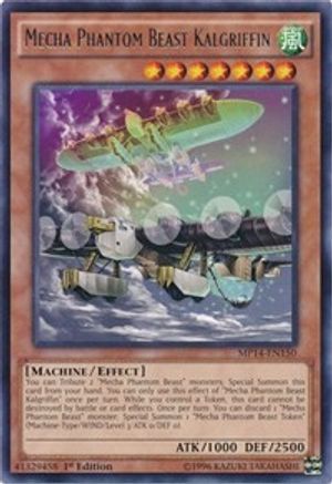 Mecha Phantom Beast Kalgriffin (MP14-EN150) - 2014 Mega-Tins Mega Pack 1st Edition - Premium Yugioh Single from Konami - Just $0.25! Shop now at Game Crave Tournament Store