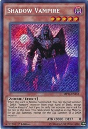 Shadow Vampire (MP14-EN152) - 2014 Mega-Tins Mega Pack Unlimited - Premium Yugioh Single from Konami - Just $0.95! Shop now at Game Crave Tournament Store