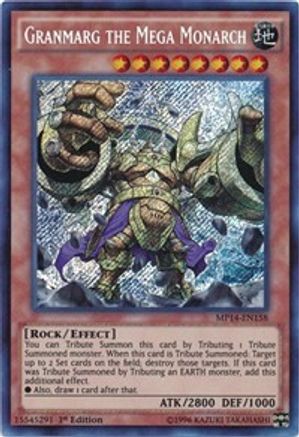 Granmarg the Mega Monarch (MP14-EN158) - 2014 Mega-Tins Mega Pack Unlimited - Premium Yugioh Single from Konami - Just $0.48! Shop now at Game Crave Tournament Store