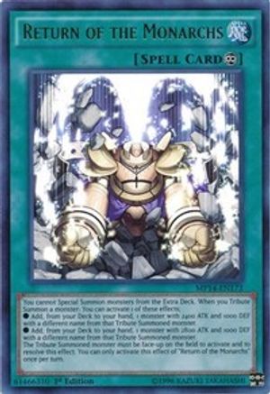 Return of the Monarchs (MP14-EN173) - 2014 Mega-Tins Mega Pack 1st Edition - Premium Yugioh Single from Konami - Just $2.62! Shop now at Game Crave Tournament Store