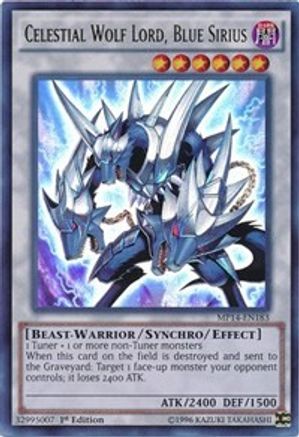 Celestial Wolf Lord, Blue Sirius (MP14-EN183) - 2014 Mega-Tins Mega Pack 1st Edition - Premium Yugioh Single from Konami - Just $0.09! Shop now at Game Crave Tournament Store