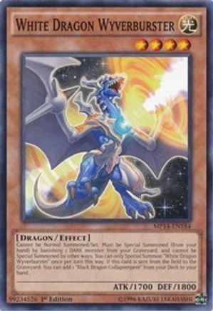 White Dragon Wyverburster (MP14-EN184) - 2014 Mega-Tins Mega Pack 1st Edition - Premium Yugioh Single from Konami - Just $0.25! Shop now at Game Crave Tournament Store