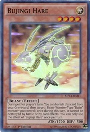 Bujingi Hare (MP14-EN211) - 2014 Mega-Tins Mega Pack Unlimited - Premium Yugioh Single from Konami - Just $3.53! Shop now at Game Crave Tournament Store