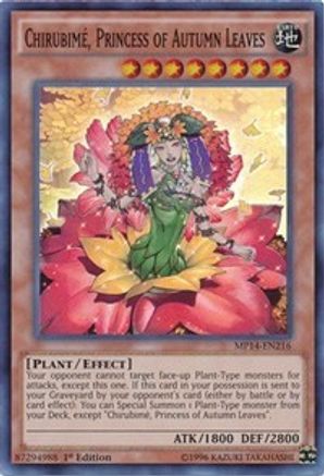 Chirubime, Princess of Autumn Leaves (MP14-EN216) - 2014 Mega-Tins Mega Pack 1st Edition - Premium Yugioh Single from Konami - Just $0.27! Shop now at Game Crave Tournament Store