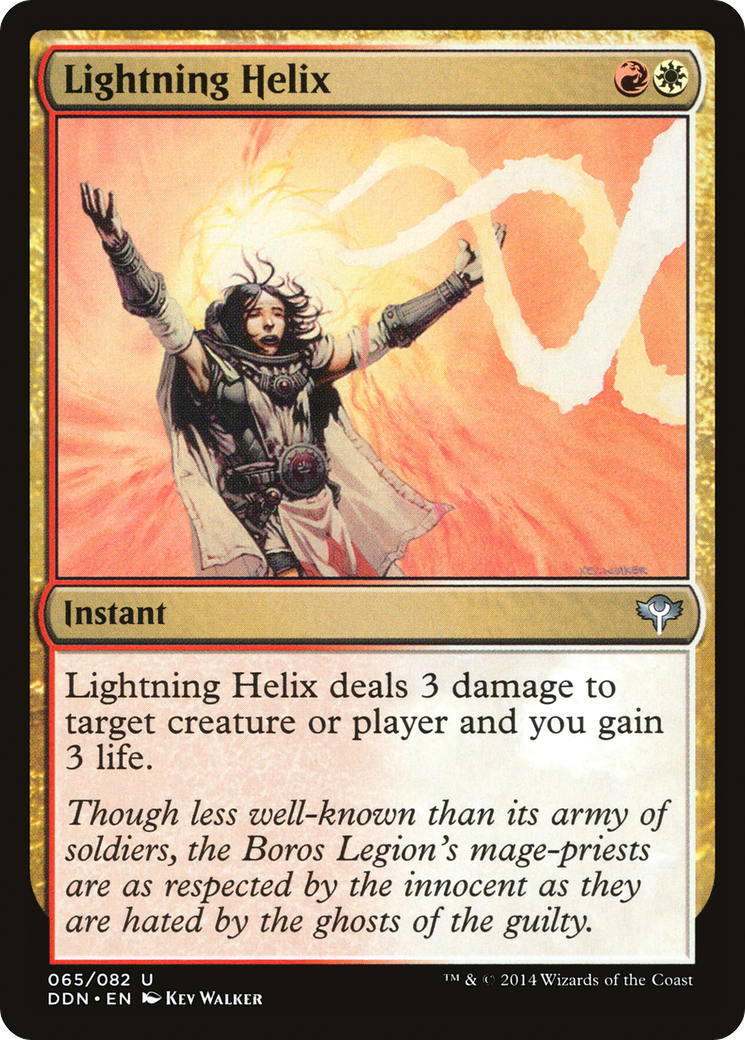 Lightning Helix (DDN-065) - Duel Decks: Speed vs. Cunning - Premium MTG Single from Wizards of the Coast - Just $0.25! Shop now at Game Crave Tournament Store