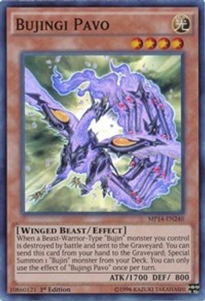 Bujingi Pavo (MP14-EN240) - 2014 Mega-Tins Mega Pack Unlimited - Premium Yugioh Single from Konami - Just $0.18! Shop now at Game Crave Tournament Store