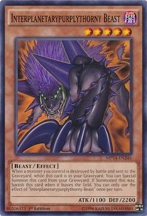 Interplanetarypurplythorny Beast (MP14-EN246) - 2014 Mega-Tins Mega Pack 1st Edition - Premium Yugioh Single from Konami - Just $0.25! Shop now at Game Crave Tournament Store