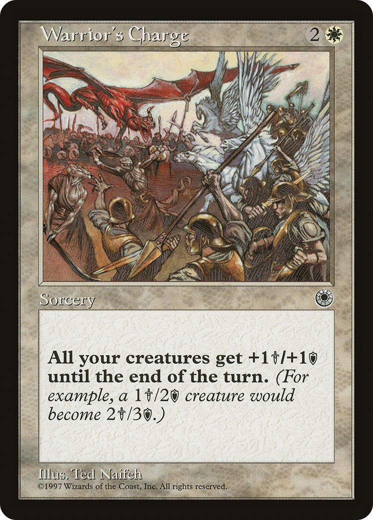 Warrior's Charge (POR-38†) - Portal - Premium MTG Single from Wizards of the Coast - Just $0.08! Shop now at Game Crave Tournament Store