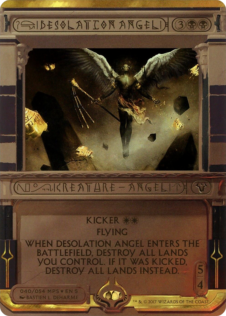 Desolation Angel (MP2-040) - Amonkhet Invocations (Borderless) Foil - Premium MTG Single from Wizards of the Coast - Just $4.82! Shop now at Game Crave Tournament Store