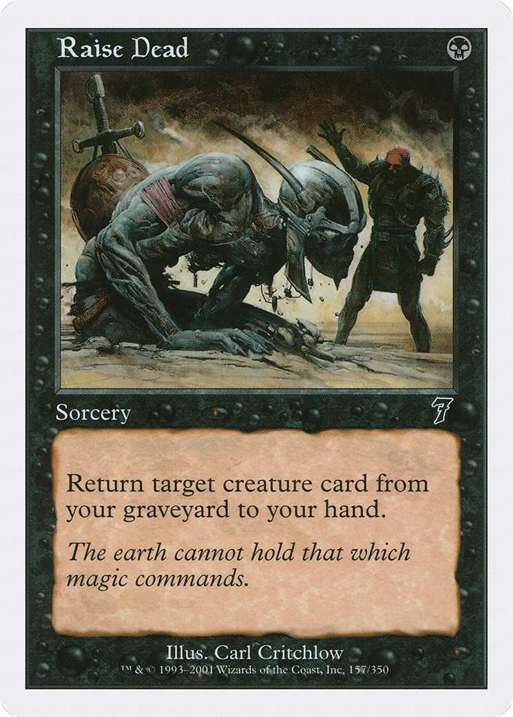 Raise Dead (7ED-157) - Seventh Edition - Premium MTG Single from Wizards of the Coast - Just $0.08! Shop now at Game Crave Tournament Store