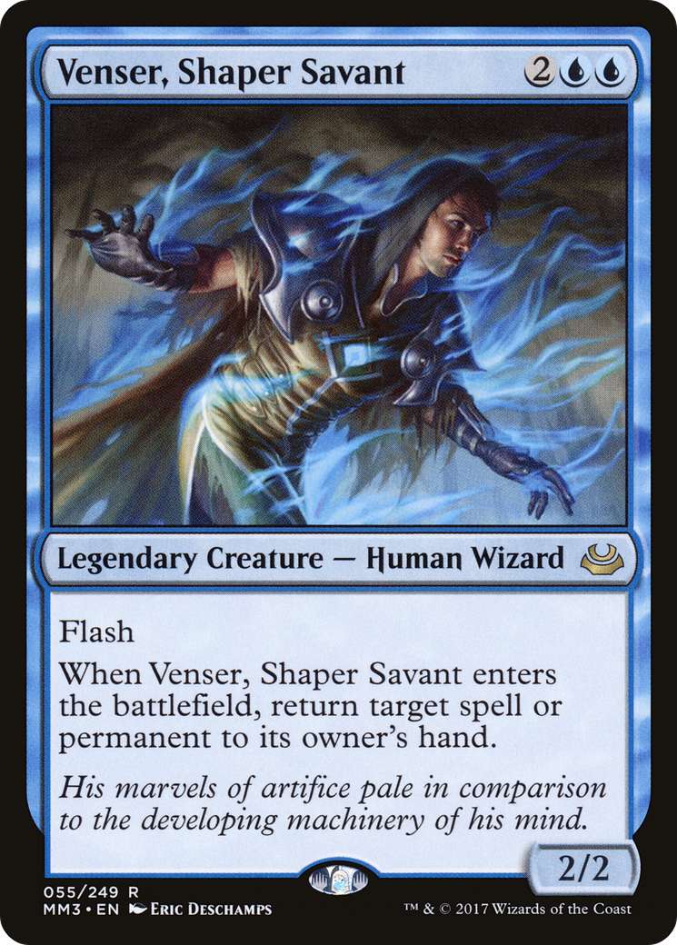 Venser, Shaper Savant (MM3-055) - Modern Masters 2017 - Premium MTG Single from Wizards of the Coast - Just $0.18! Shop now at Game Crave Tournament Store