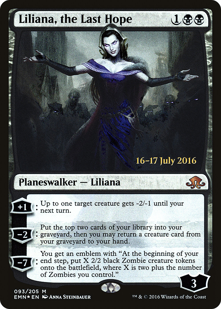 Liliana, the Last Hope (PEMN-93S) - Eldritch Moon Promos Foil - Premium MTG Single from Wizards of the Coast - Just $2.86! Shop now at Game Crave Tournament Store