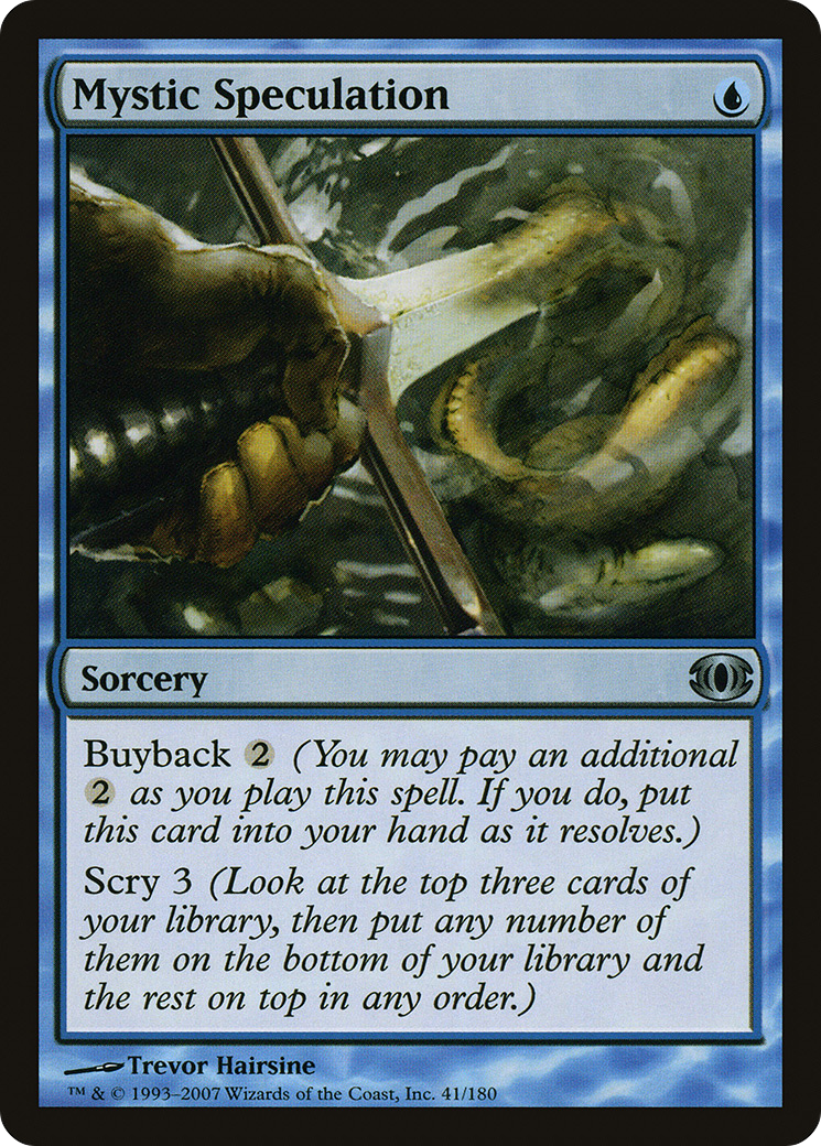 Mystic Speculation (FUT-041) - Future Sight - Premium MTG Single from Wizards of the Coast - Just $1.25! Shop now at Game Crave Tournament Store