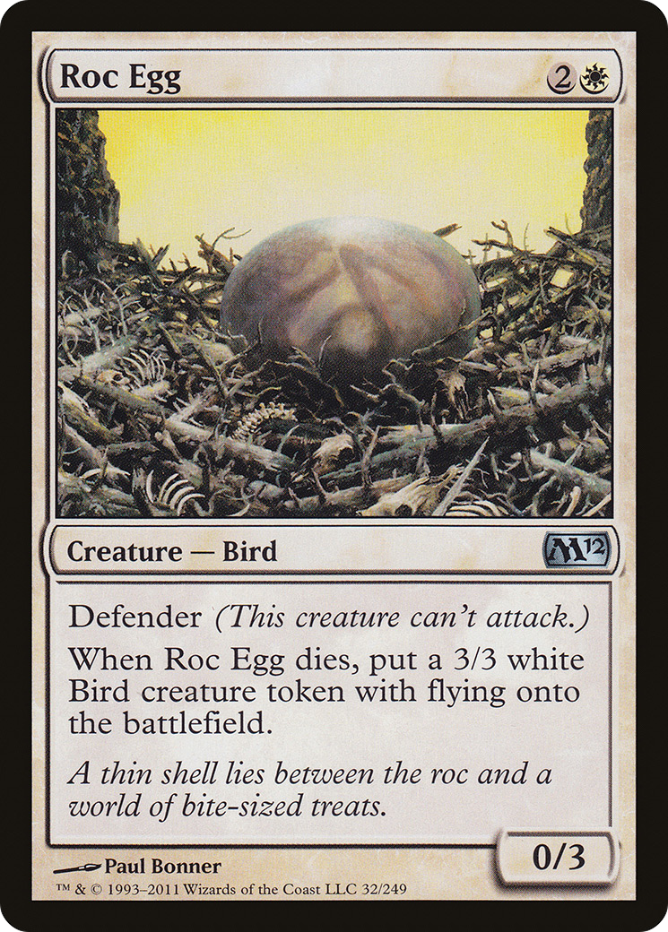 Roc Egg (M12-032) - Magic 2012 - Premium MTG Single from Wizards of the Coast - Just $0.08! Shop now at Game Crave Tournament Store