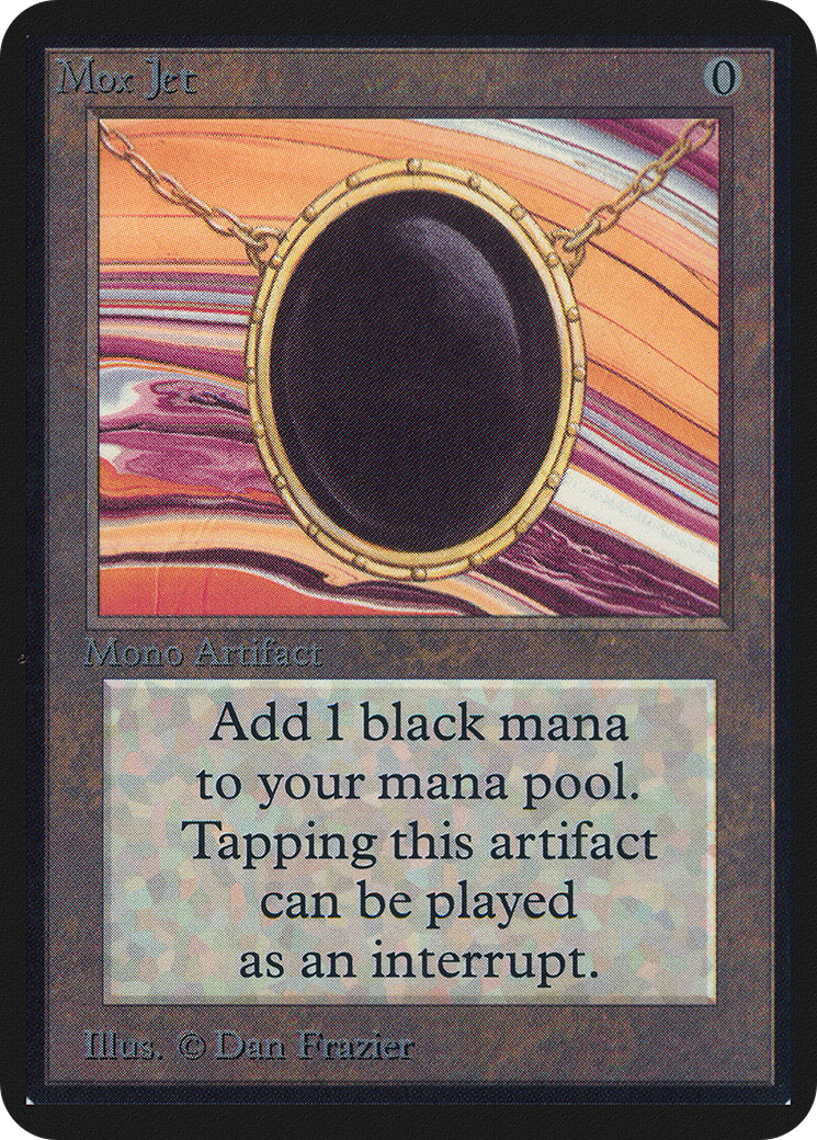 Mox Jet (LEA-262) - Limited Edition Alpha - Premium MTG Single from Wizards of the Coast - Just $0! Shop now at Game Crave Tournament Store