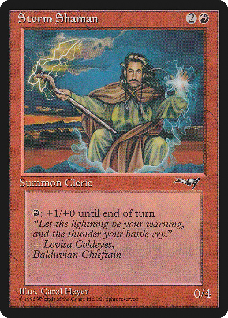 Storm Shaman (ALL-81A) - Alliances - Premium MTG Single from Wizards of the Coast - Just $0.08! Shop now at Game Crave Tournament Store