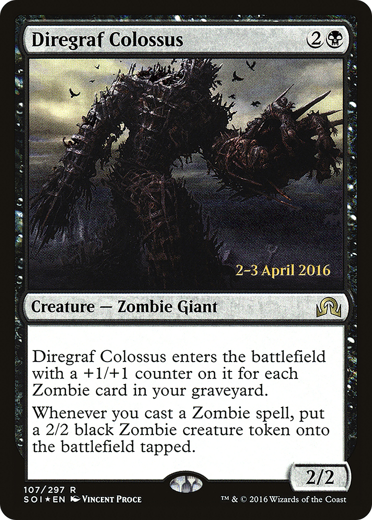 Diregraf Colossus (PSOI-107S) - Shadows over Innistrad Promos Foil - Premium MTG Single from Wizards of the Coast - Just $11.94! Shop now at Game Crave Tournament Store