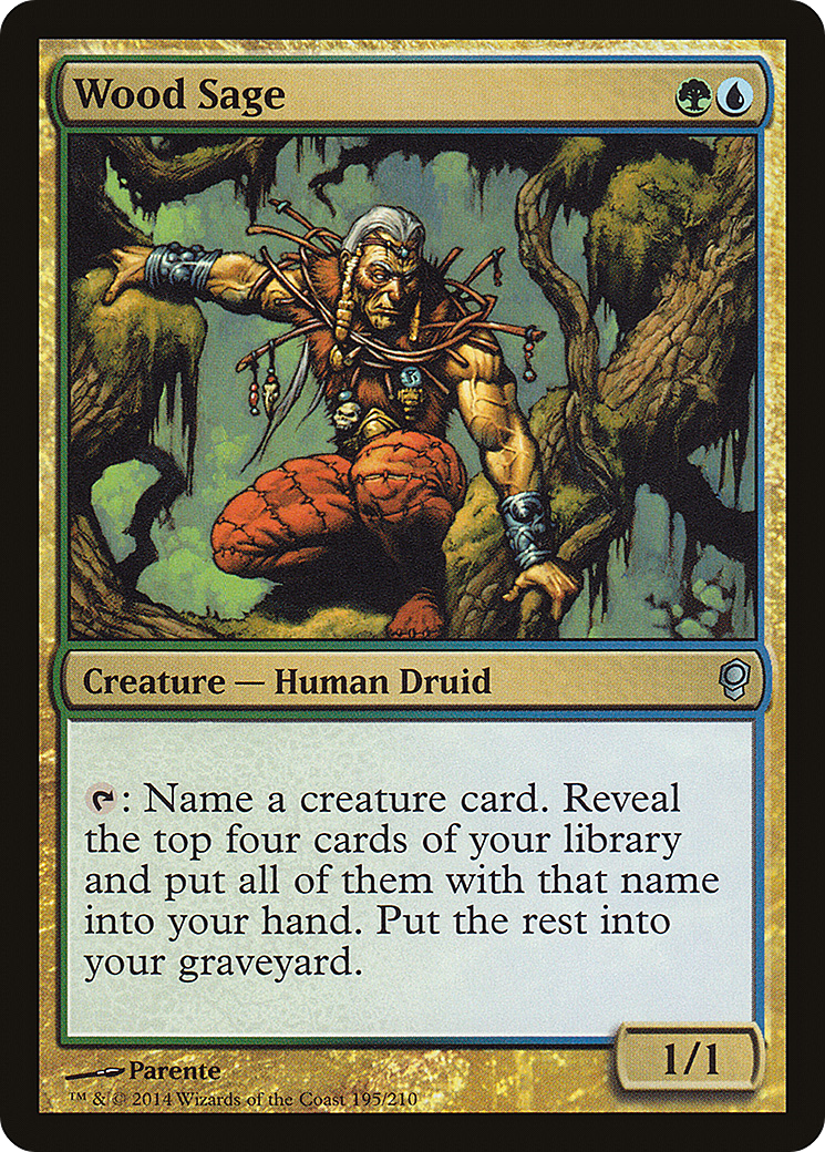 Wood Sage (CNS-195) - Conspiracy Foil - Premium MTG Single from Wizards of the Coast - Just $0.17! Shop now at Game Crave Tournament Store