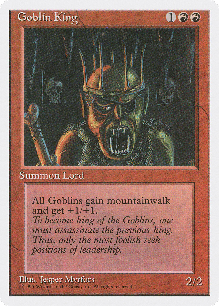 Goblin King (4ED-198) - Fourth Edition - Premium MTG Single from Wizards of the Coast - Just $2.03! Shop now at Game Crave Tournament Store