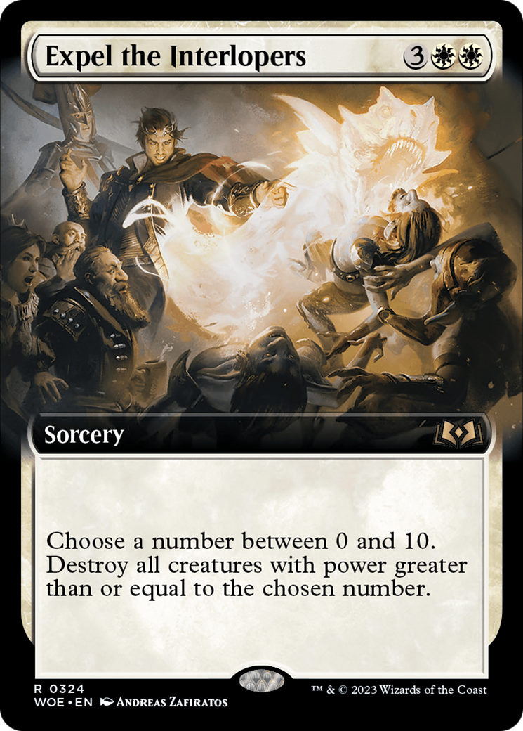 Expel the Interlopers (WOE-324) - Wilds of Eldraine: (Extended Art) Foil - Premium MTG Single from Wizards of the Coast - Just $0.08! Shop now at Game Crave Tournament Store