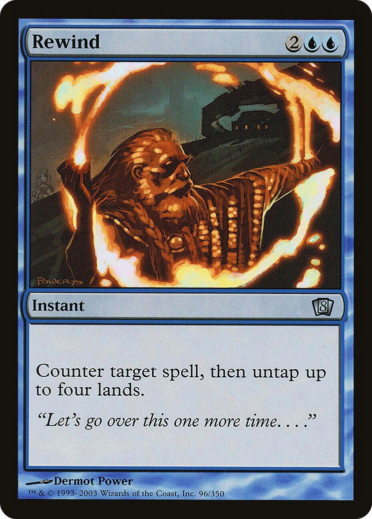 Rewind (8ED-96★) - Eighth Edition Foil - Premium MTG Single from Wizards of the Coast - Just $0.90! Shop now at Game Crave Tournament Store