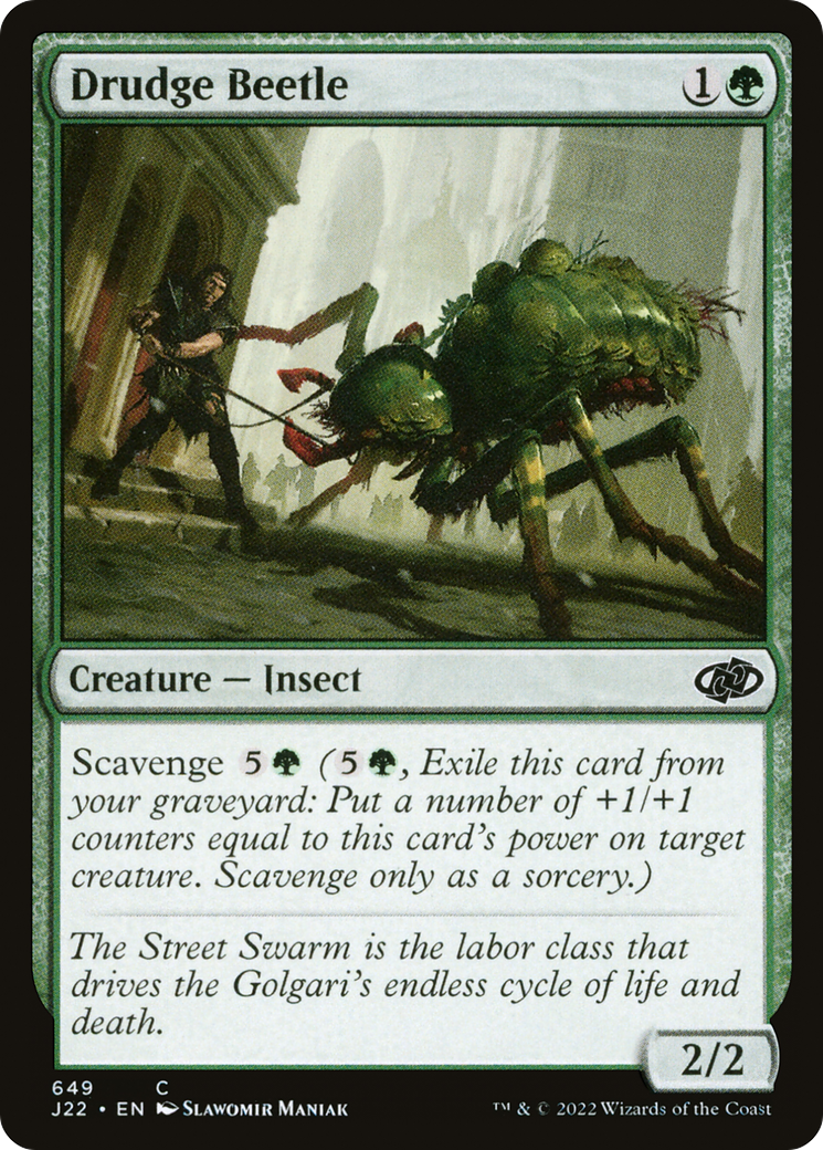 Drudge Beetle (J22-649) - Jumpstart 2022 - Premium MTG Single from Wizards of the Coast - Just $0.08! Shop now at Game Crave Tournament Store
