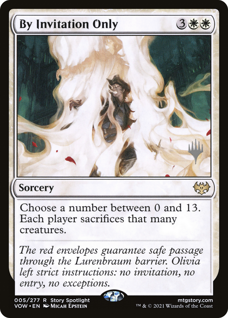 By Invitation Only (PVOW-05P) - Innistrad: Crimson Vow Promos Foil - Premium MTG Single from Wizards of the Coast - Just $0.11! Shop now at Game Crave Tournament Store