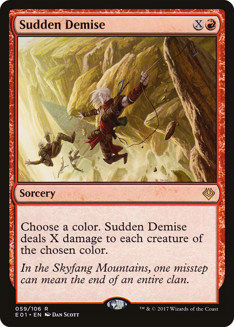 Sudden Demise (E01-059) - Archenemy: Nicol Bolas - Premium MTG Single from Wizards of the Coast - Just $0.08! Shop now at Game Crave Tournament Store