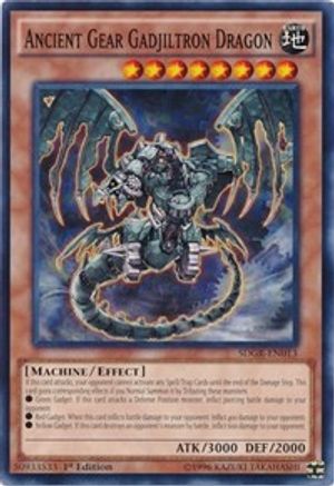 Ancient Gear Gadjiltron Dragon (SDGR-EN013) - Structure Deck: Geargia Rampage 1st Edition - Premium Yugioh Single from Konami - Just $0.66! Shop now at Game Crave Tournament Store