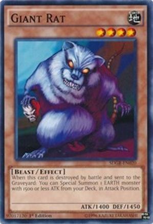 Giant Rat (SDGR-EN020) - Structure Deck: Geargia Rampage 1st Edition - Premium Yugioh Single from Konami - Just $0.25! Shop now at Game Crave Tournament Store