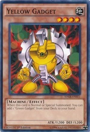 Yellow Gadget (SDGR-EN011) - Structure Deck: Geargia Rampage 1st Edition - Premium Yugioh Single from Konami - Just $0.25! Shop now at Game Crave Tournament Store