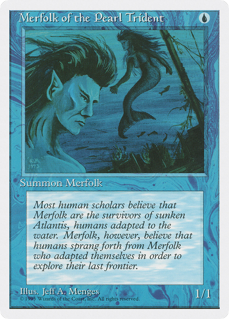Merfolk of the Pearl Trident (4ED-086) - Fourth Edition - Premium MTG Single from Wizards of the Coast - Just $0.08! Shop now at Game Crave Tournament Store