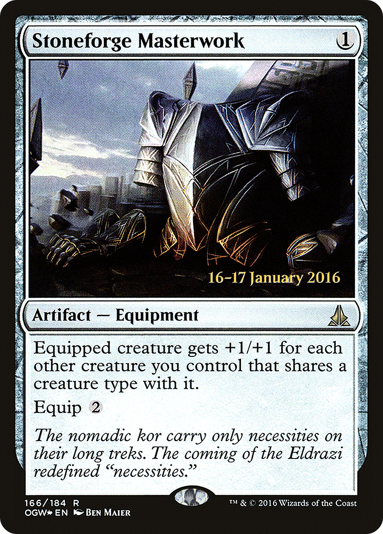 Stoneforge Masterwork (POGW-166S) - Oath of the Gatewatch Promos Foil - Premium MTG Single from Wizards of the Coast - Just $1.31! Shop now at Game Crave Tournament Store